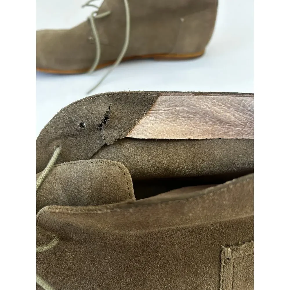 Pierre Cardin Paris Suede Mens Tan Classic Minimalist Preppy Ankle Boots Size 11